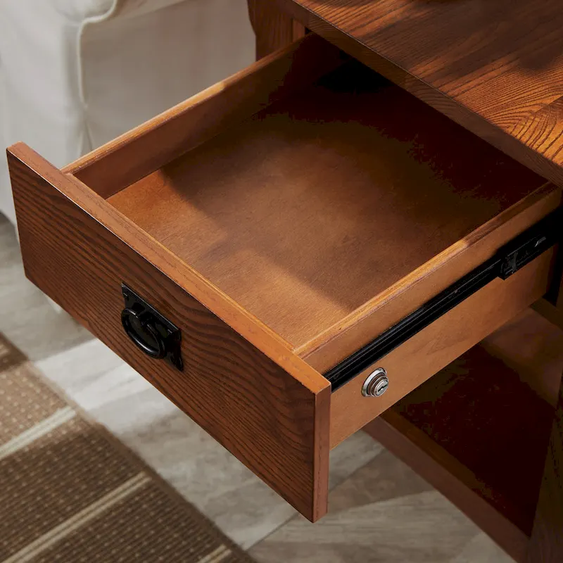 Leick Home Mission Impeccable End Table with Drawer
