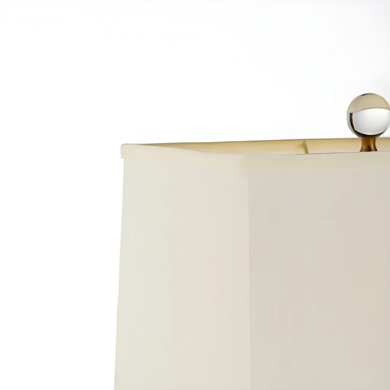 Luxury Crystal Bedside Lamp Beige Rectangle Shade