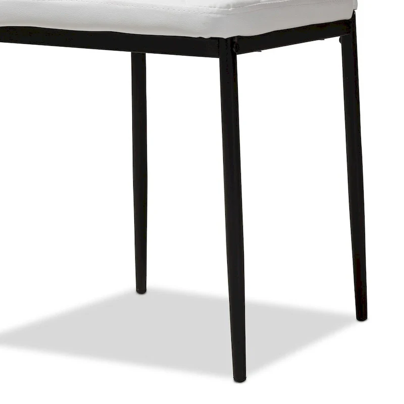 Modern Faux Leather Dining Chair 4-Piece Set by Baxton Studio