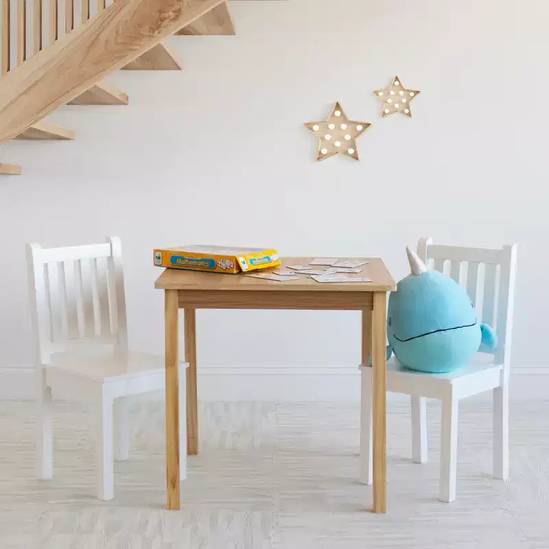 Humble Crew 3pc Journey Big Kids' Table and Chair Set Tan
