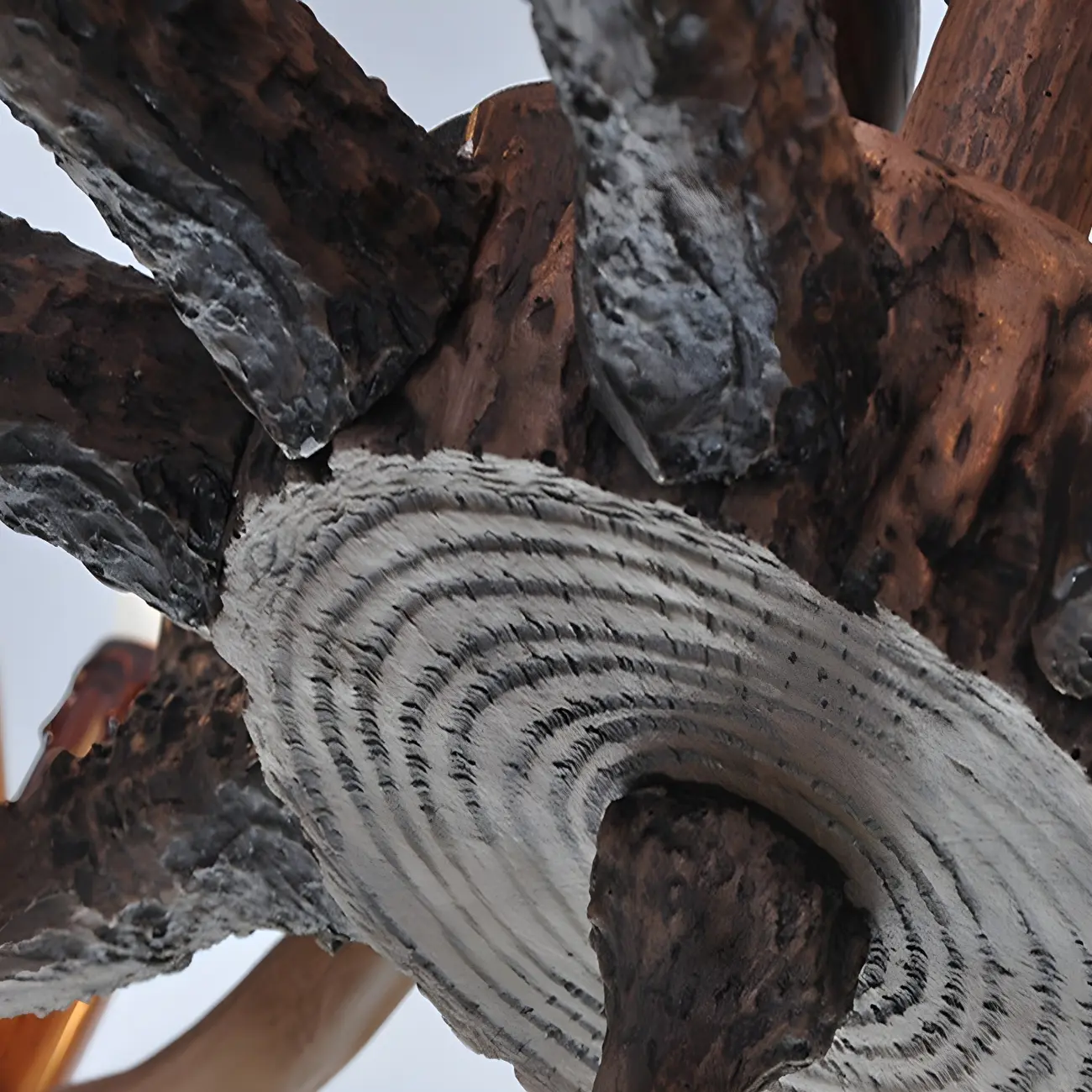 Rustic Large Antler Candelabra Chandelier with 2 Tiers