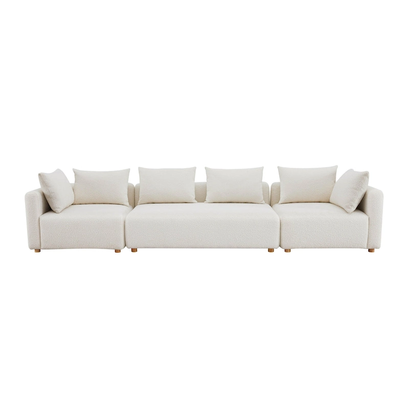 Hangover Cream Upholstered 145 Long Sofa
