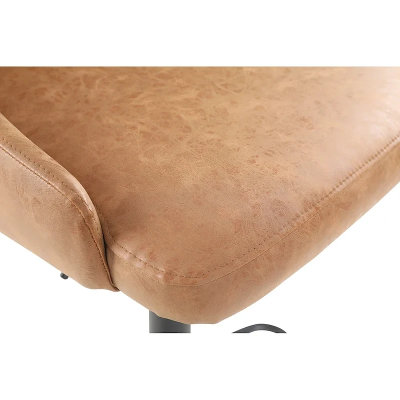 Sylmar Height Adjustable Stool in Faux Leather