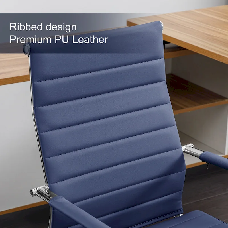 Ergonomic Office Desk Chair PU Leather Height Adjustable Swivel Chair