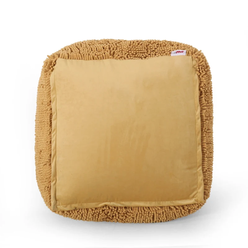 Moloney Modern Microfiber Chenille Pouf by Christopher Knight Home