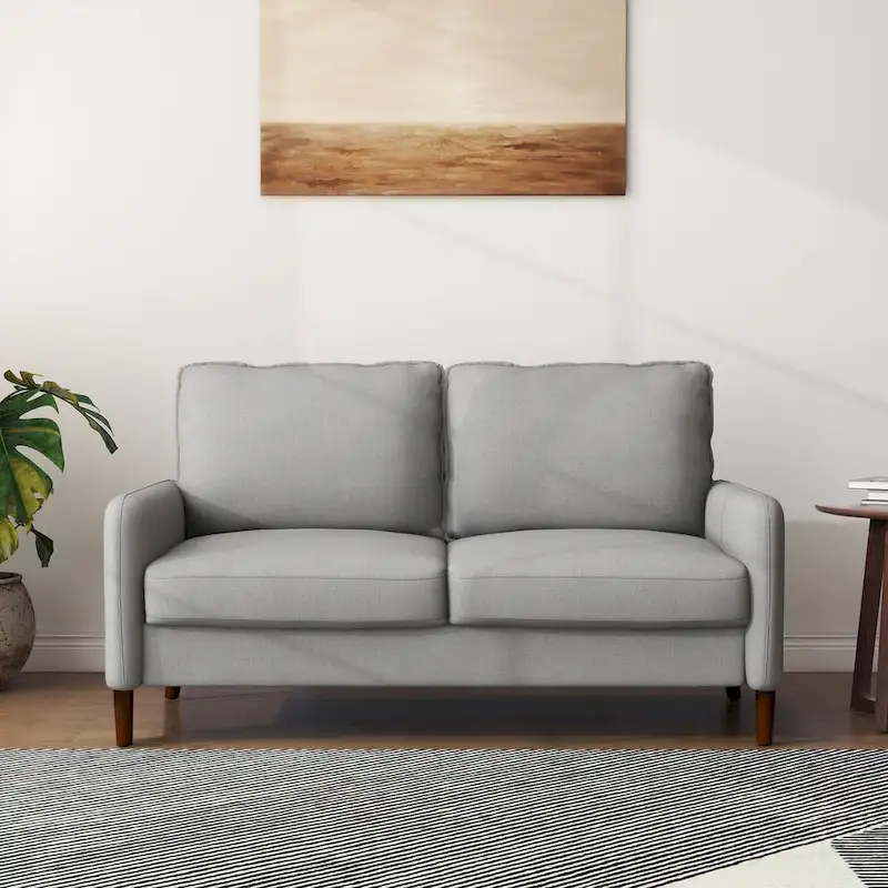 Living Room Loveseat Linen Sofa