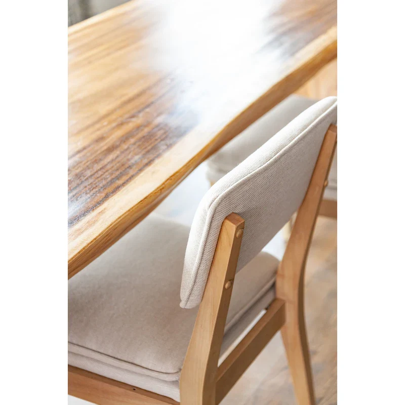 Solid Wood Upholstered Dining Chairs (Set of 2) by East at Main