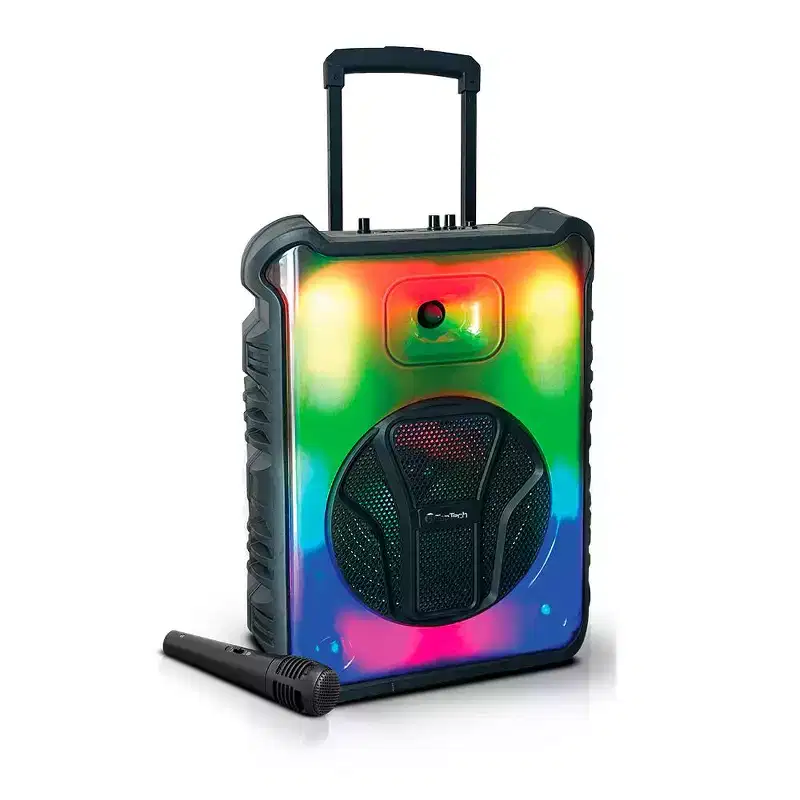 TOPTECH Angel-112 12 Bluetooth Speaker with Flame Effect Lights, Microphone & FM Radio