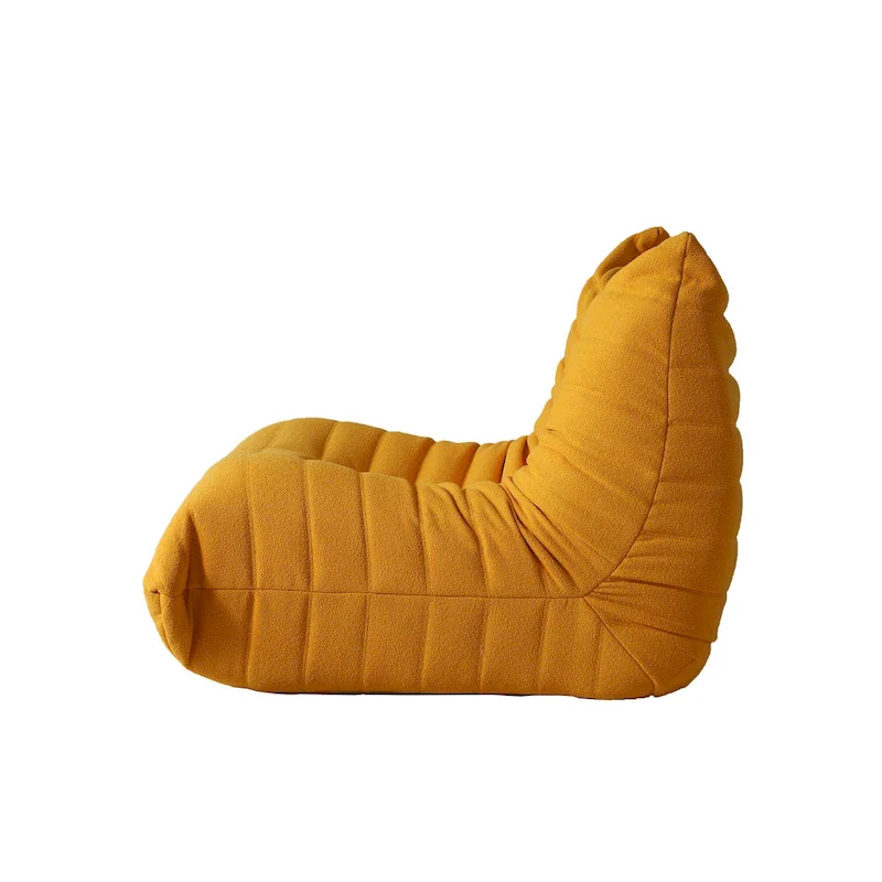 Single Sofa Teddy Fabric Bean Bag Chair