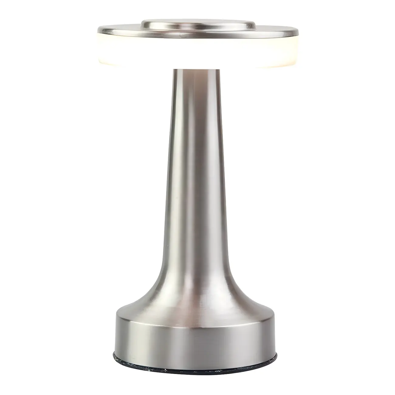 Modern Simple Touching Gold Metal LED Drum Shade Table Lamp