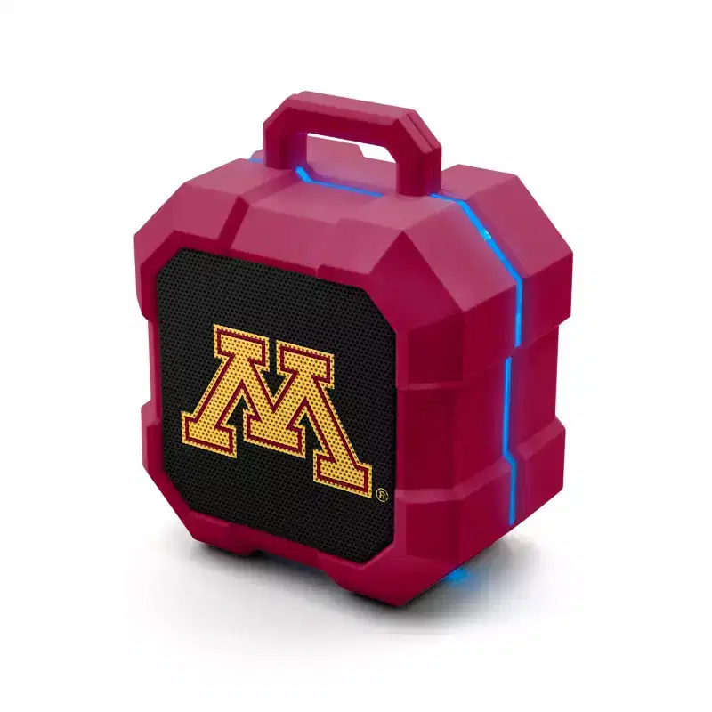 NCAA Minnesota Duluth Bulldogs LED Shockbox Speaker: Bluetooth Portable Audio