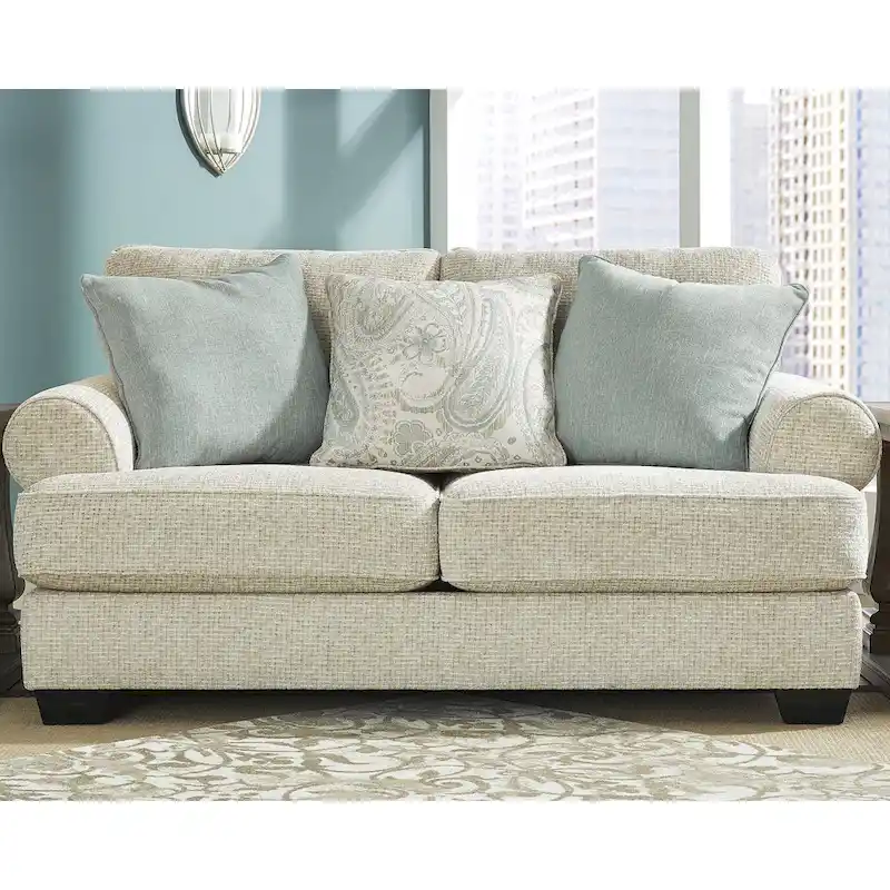 Signature Design by Ashley Monaghan Beige Loveseat - 74W x 45D x 39H