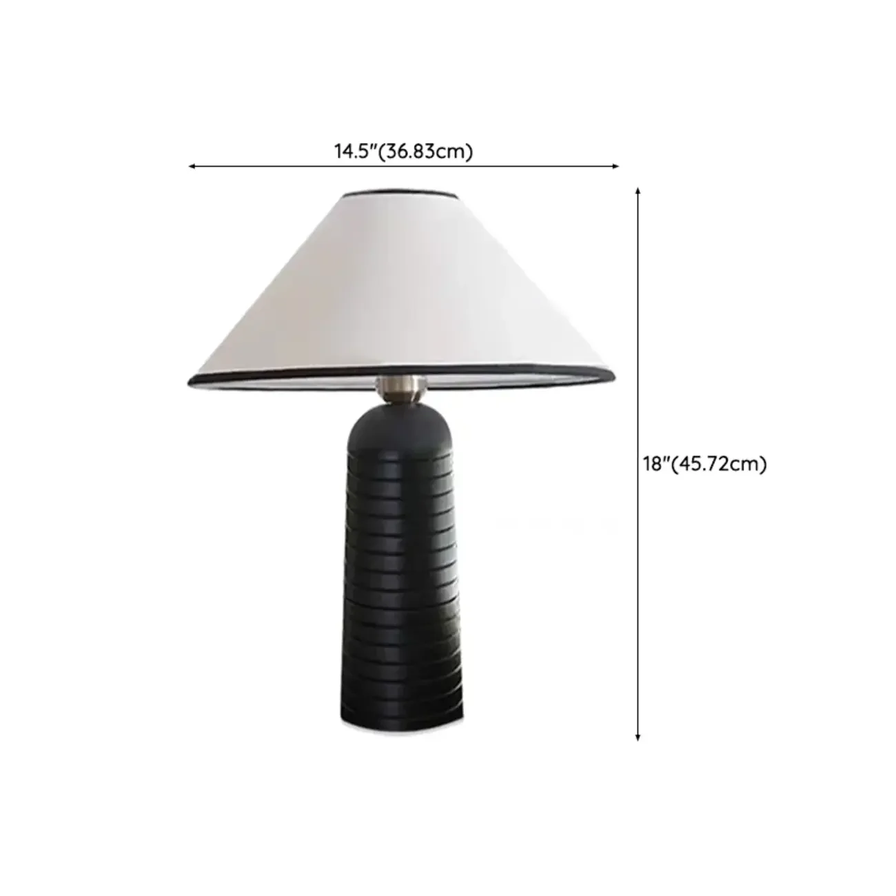 Wooden Cone Shade LED Desk Lamp, Modern Style