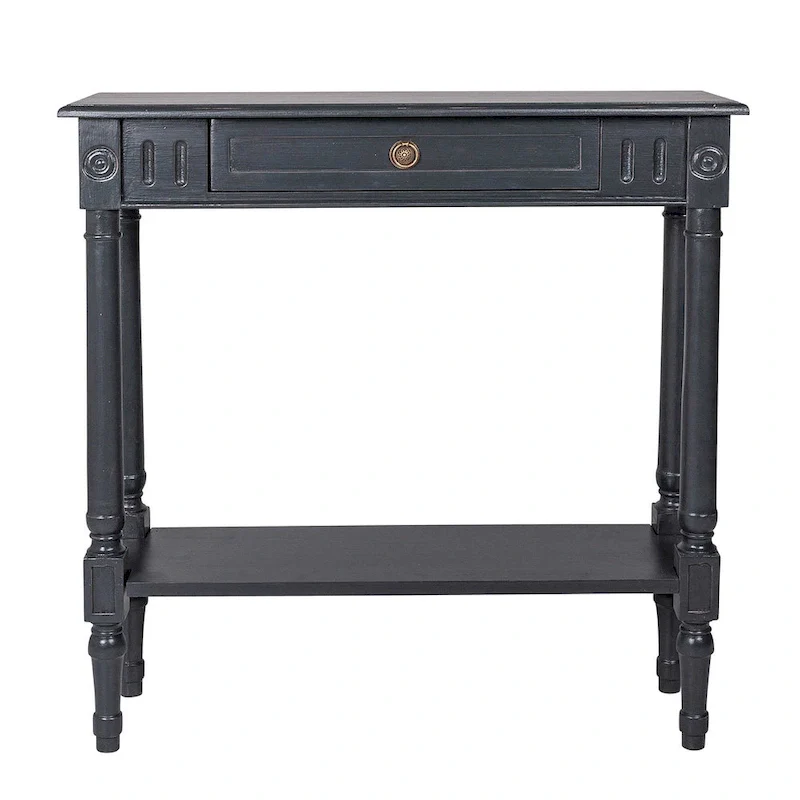 Wood Console Accent Table With Drawer