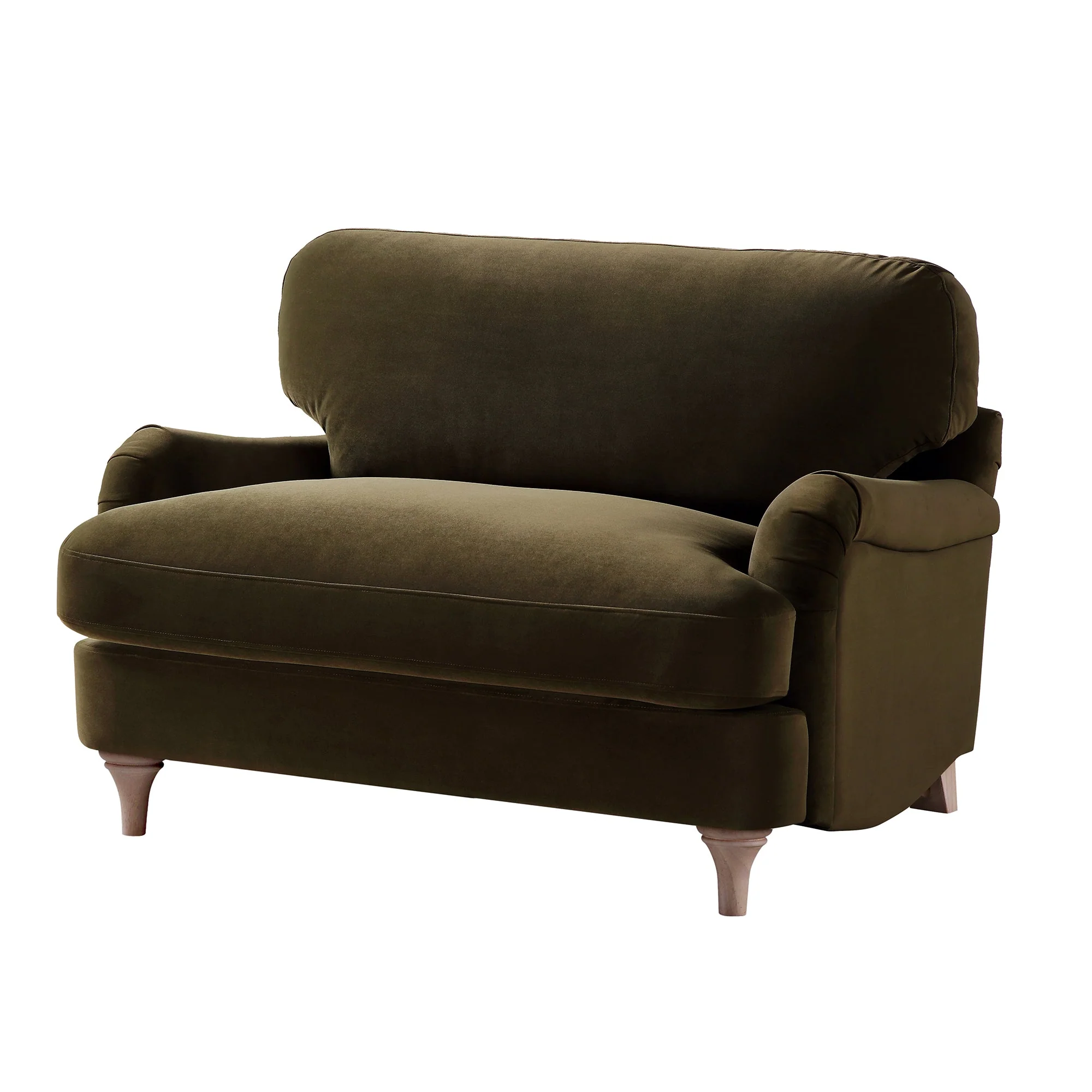 Seaweed Velvet Sofa, Loveseat