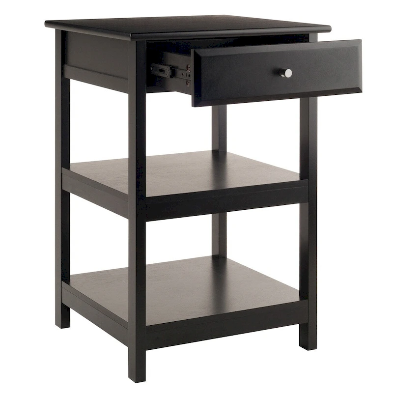 Porch & Den Bertha Black Printer Stand
