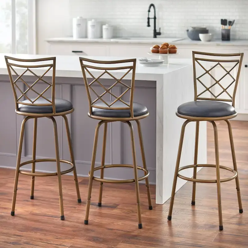 Adjustable Height Swivel Stools (Set of 3)