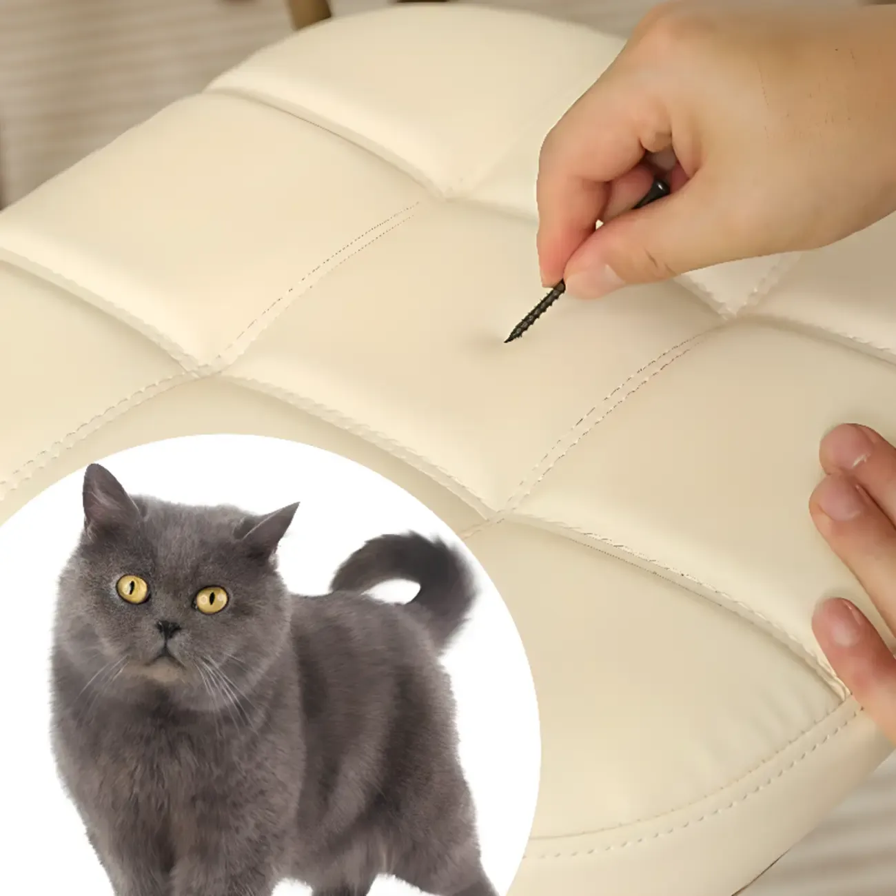 Wooden Square Leather Upholstered Bar Stool with Backrest