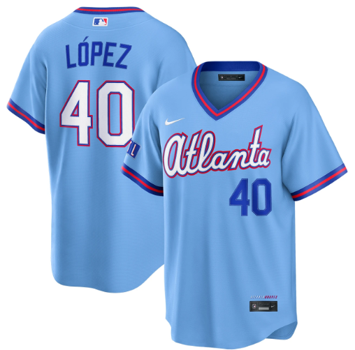 Reynaldo López Atlanta Braves Powder Blue 2026 City Connect Stadium Jersey