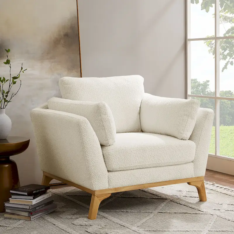 41.7 Modern Flared Arm Accent Chair