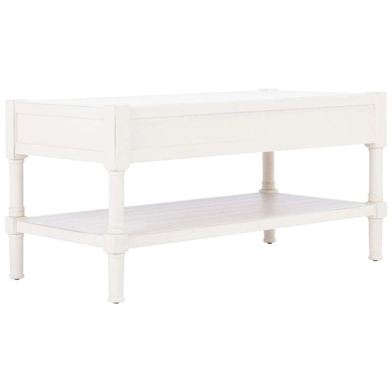 SAFAVIEH Alene 2-Drawer Bottom Shelf Coffee Table - 37.8 W x 19 L x 19 H - 38Wx19Dx19H