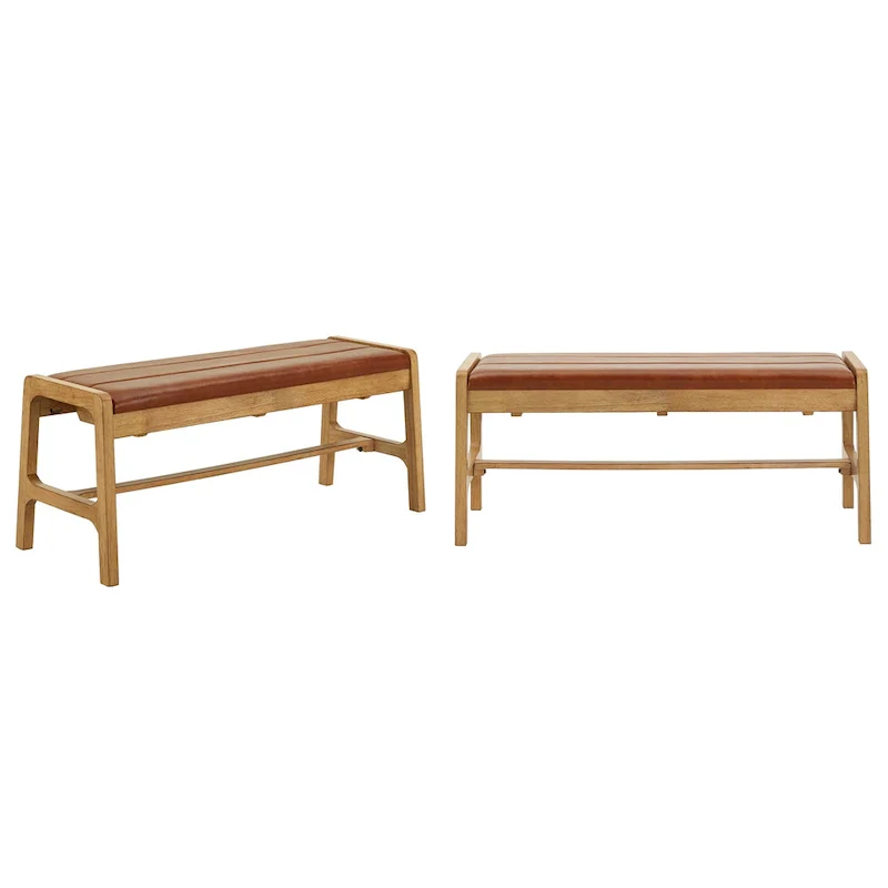 Cesis Modern Scandinavian Light Oak Finish Bench