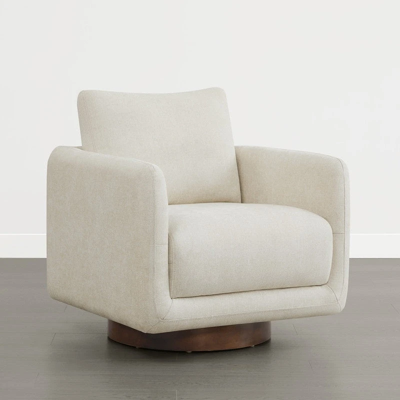 Rebecca Swivel Accent Chair Armchair with Back Cushion