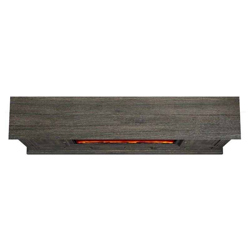 Farmhouse 72 TV Stand with Fireplace - Accommodates up to 75 TV - 73W x 35H x 14D
