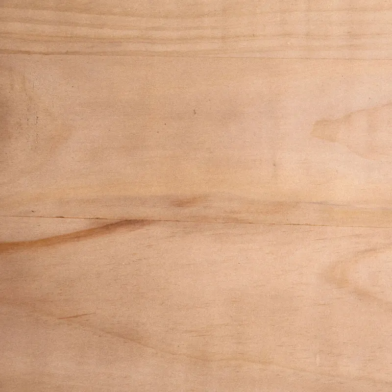 Balak Round Modern Hourglass Coffee Table, Natural Pine