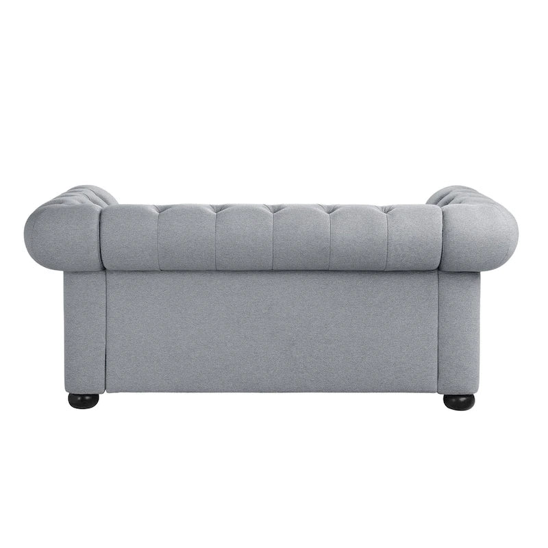 Tufted Chesterfield Loveseat Sofa