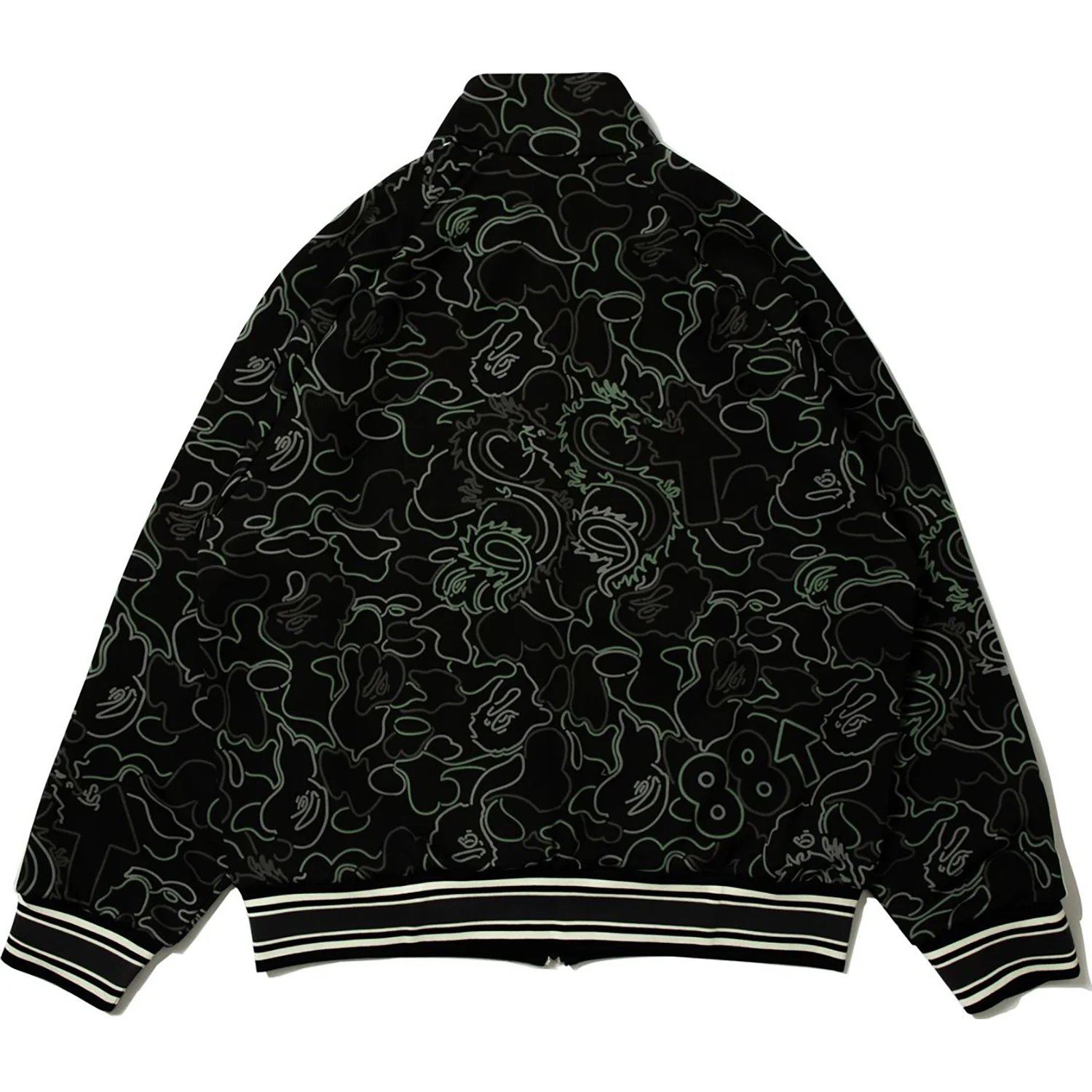 BAPE X 88RISING GLOW IN THE DARK CAMO TRACK JACKET MENS