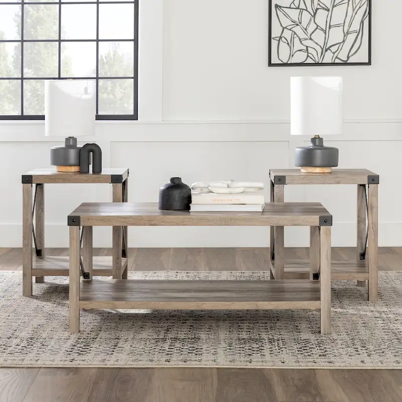 3-piece Coffee Table and Side Table Set