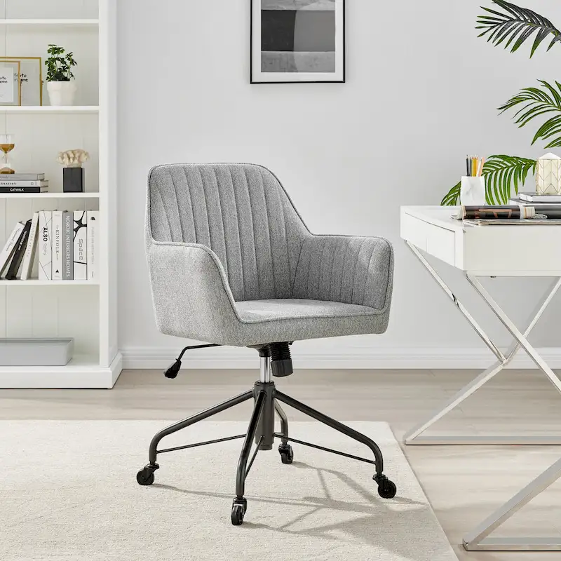 Swivel Office Chair with Adjustable Height and Caster Wheels