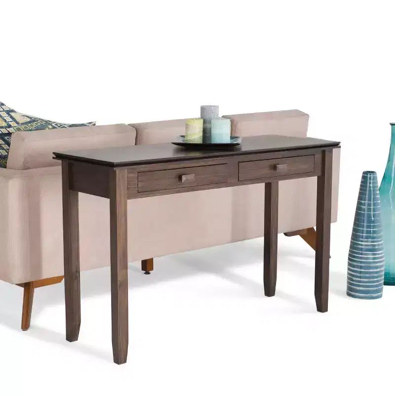 46 Medium Stratford Solid Wood Console Sofa Table - Wyndenhall