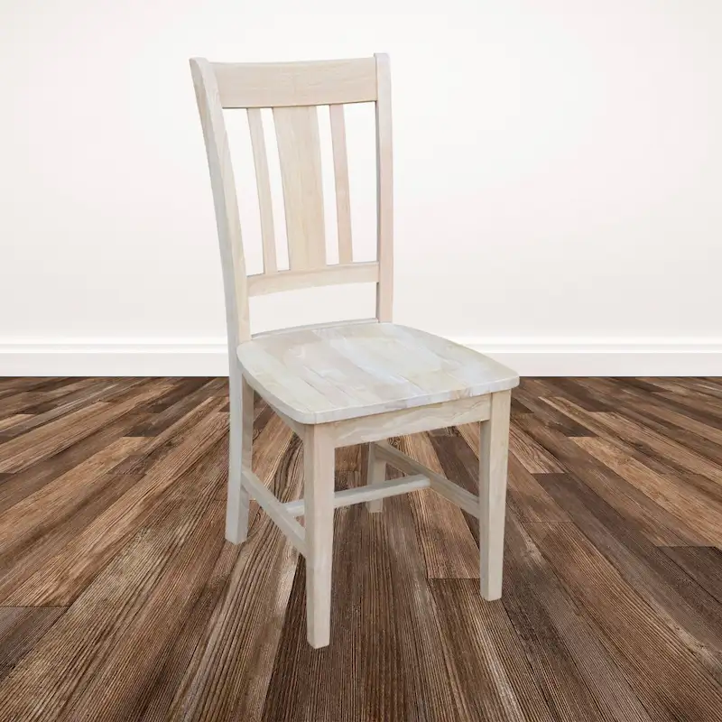 International Concepts Solid Wood San Remo Splatback Chairs, Set of 2