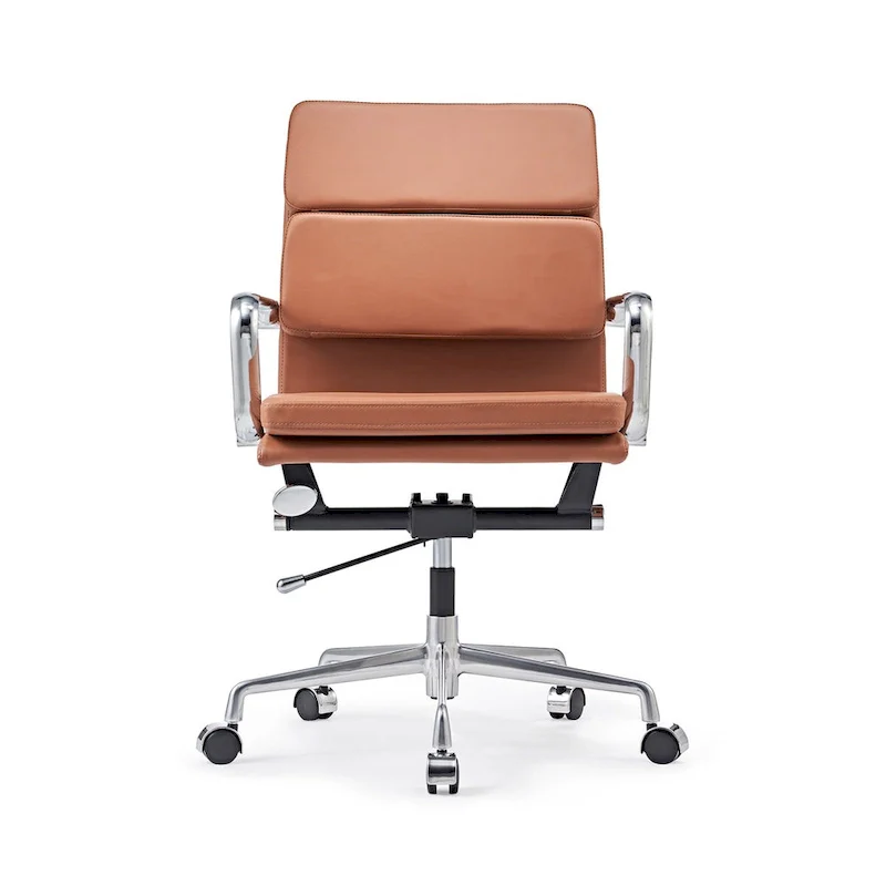 Office Chair PU Leather Adjustable ErgoChair with Thickened Cushion - N/A