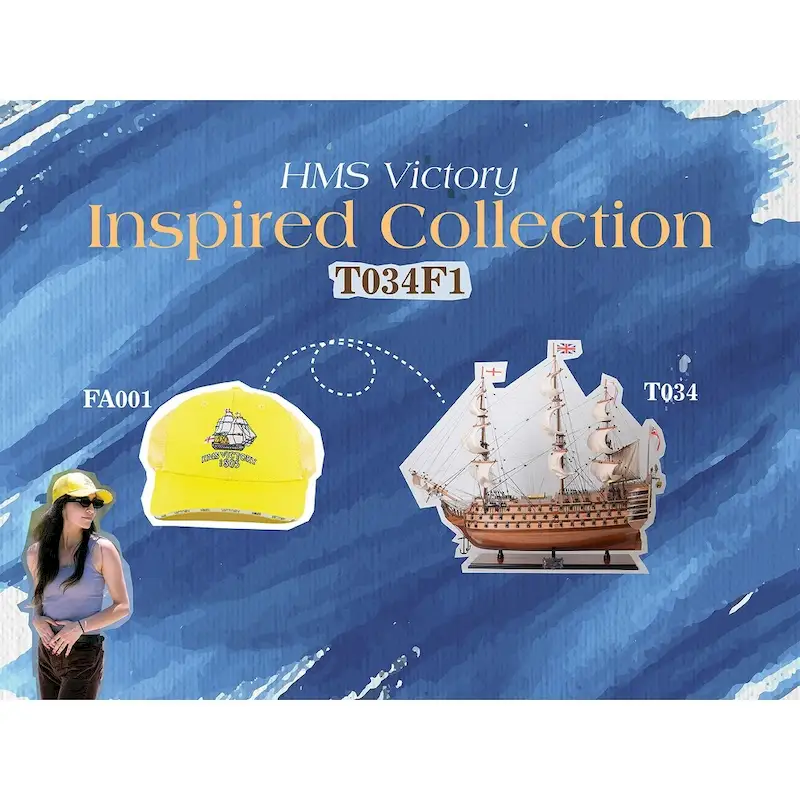 Ultimate HMS Victory Combo: A Model Ship and Classic Hat