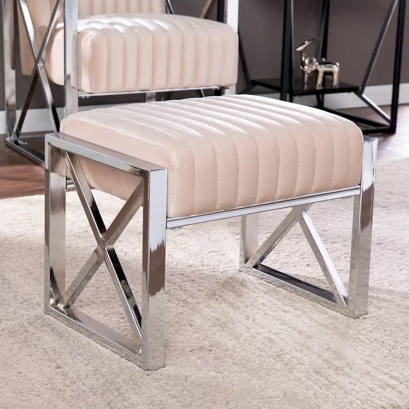 SEI Furniture Brent Fabric Ottoman