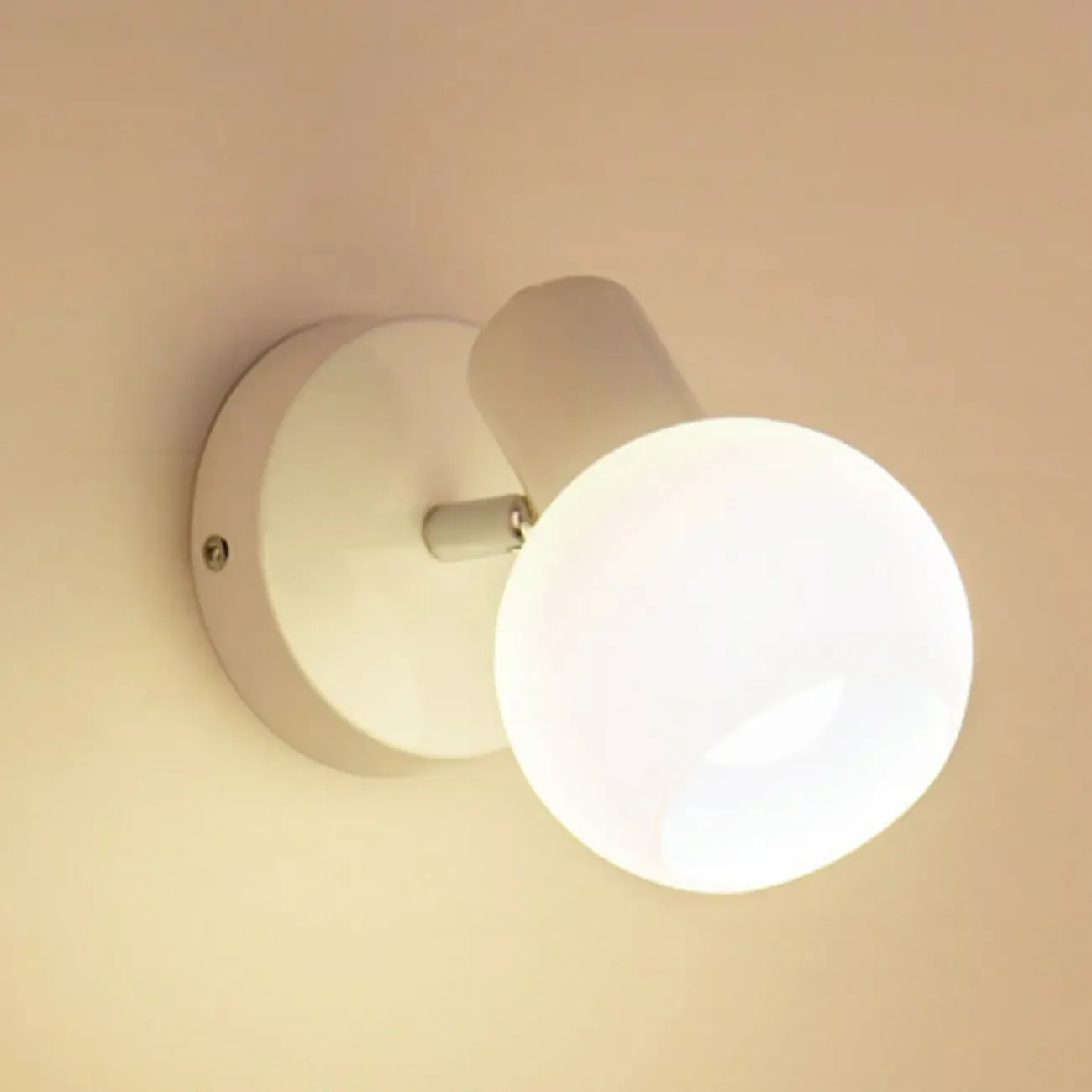 Modern Metal Black Glass Dome Bathroom Vanity Light