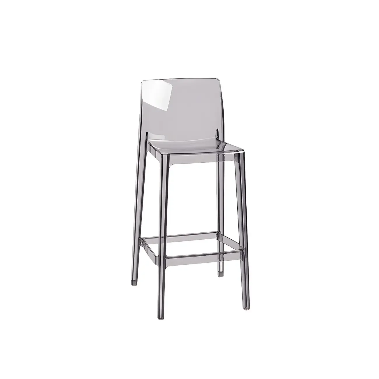 Modern Acrylic Transparent Stylish Rectangle Bar Stool