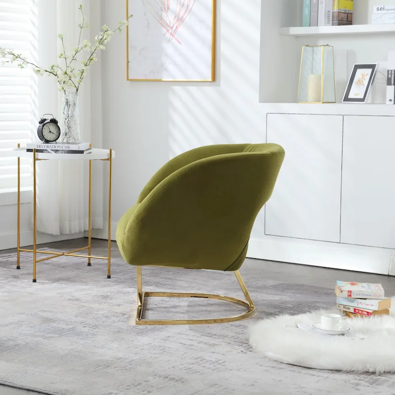 Upholstered Tufted Living Room Chair