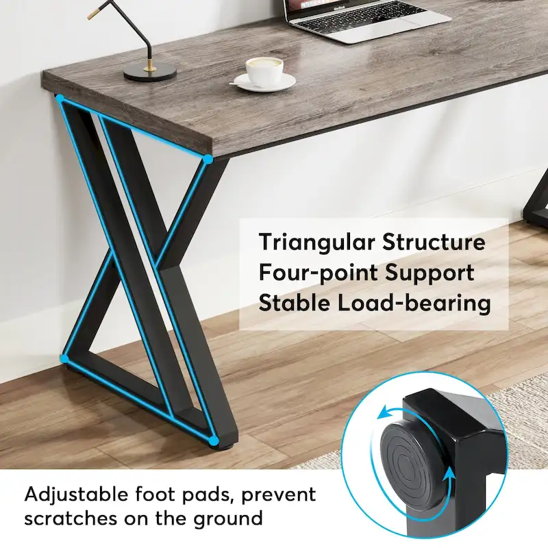 55 Heavy Duty Computer Desk, Office Desk