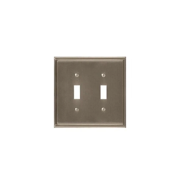 Mulholland 2 Toggle Satin Nickel Wall Plate