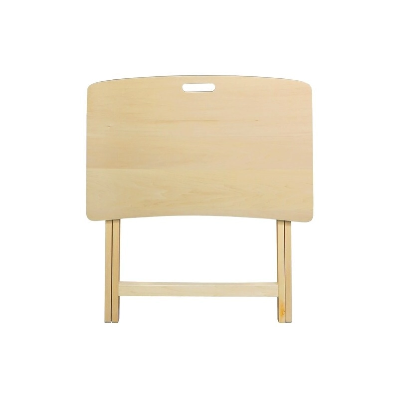 Copper Grove Goosefoot Folding TV Tray Table with Solid Hardwood