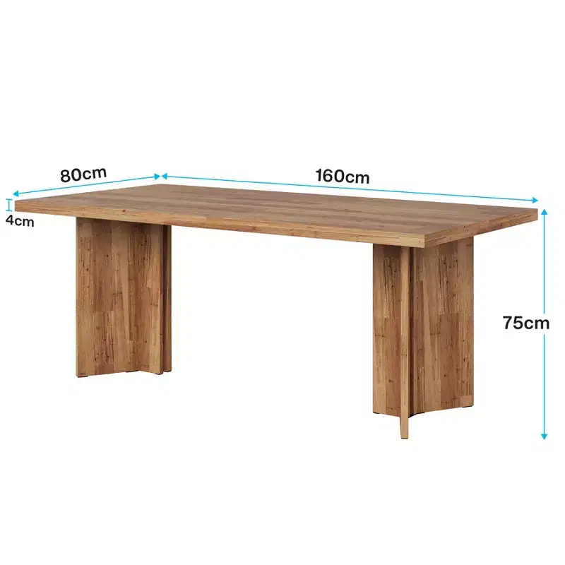 MAYEERTY 63 Inch Multifunctional Dining Table Executive Desk 1.57 Inch Thick E1 Board