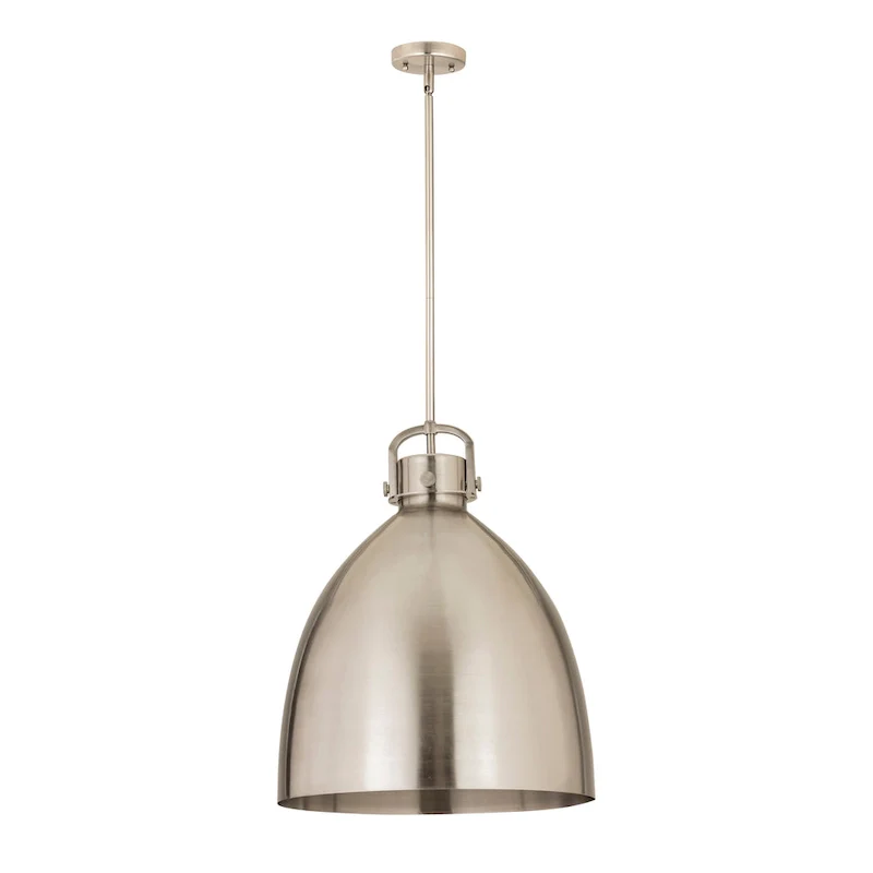 Innovations Lighting Newton Metal Bell - 1 Light 18  Stem Hung Pendant