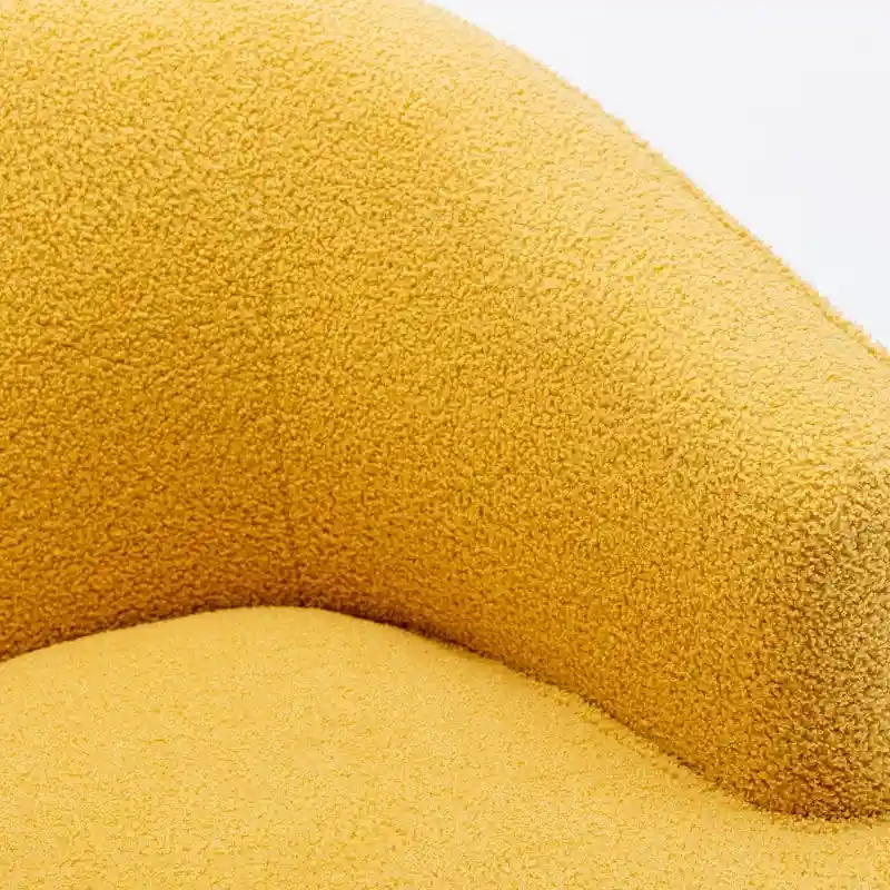 SEYNAR Modern Boucle Upholstered 360 Degree Swivel Accent Club Chair