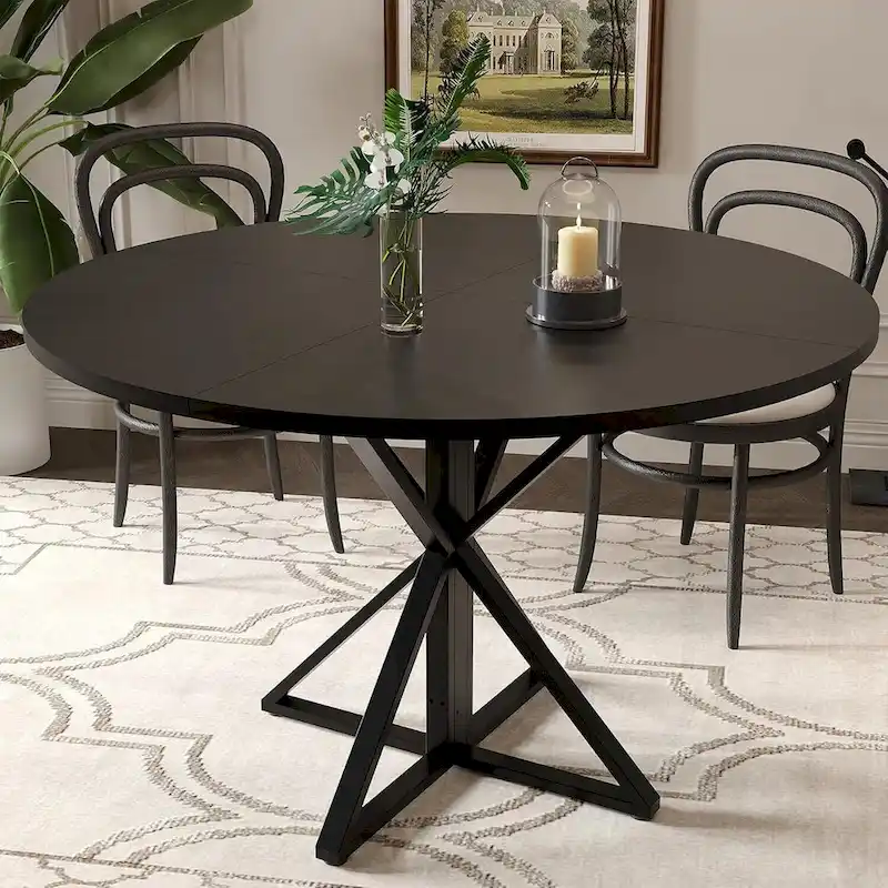 47 Kitchen Round Dining Table, Space Saving - N/A