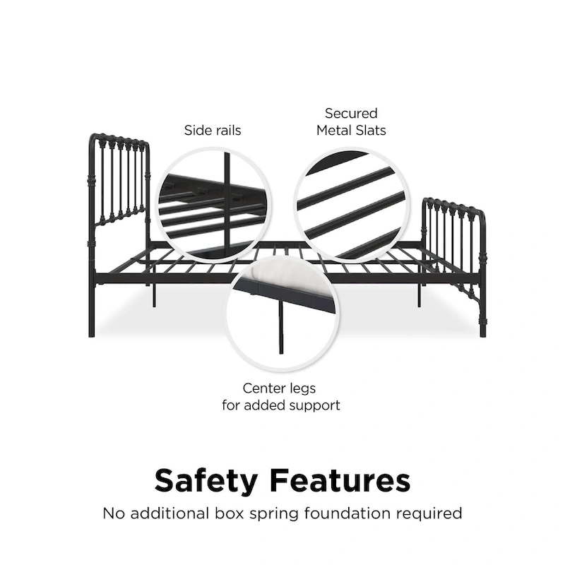 Avenue Greene Sandy Farmhouse Metal Bed