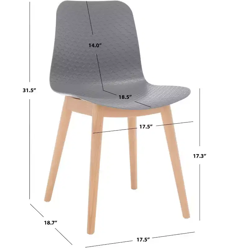 Haddie Molded Plastic Dining Chair (Set of 2) - SFV6902 - Safavieh Couture
